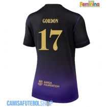 Camisa de time de futebol Barcelona Anthony Gordon #17 Replicas 2º Equipamento Feminina 2026-27 Manga Curta